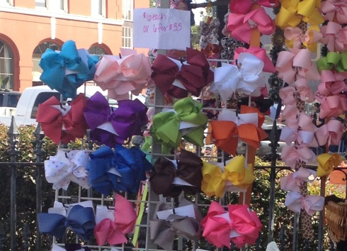 A few of the eight million and twelve bows at the Canton Flea Market